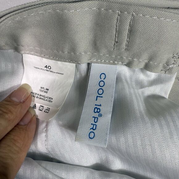 Haggar Men's‎ Khaki Beige Stretch Cool 18 PRO Classic-Fit Shorts Size 40 - Picture 2 of 6